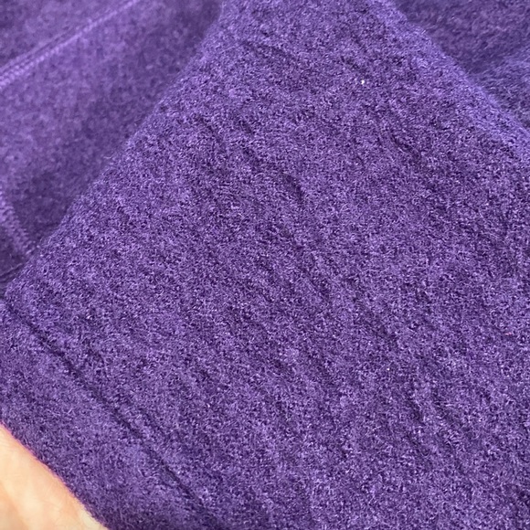 Sandro Petite Wool Purple Belted Jacket Medium - Picture 15 of 17